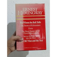 Ernest Hemingway OMNIBUS ( Hardcover , Sprayed Edge Gold, Preloved)