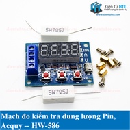 Mạch đo kiểm tra dung lượng Pin Acquy HW-586 kèm trở công suất