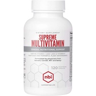 NBI Supreme Daily Multivitamin 120 Veggie Capsules with Vitamin A, C, D, E, K, B6, and B12 | Multi M