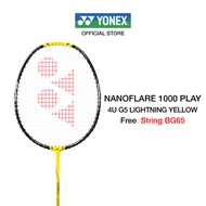 YONEX NANOFLARE 1000 PLAY ไม้แบดมินตัน เหมาะสำหรับผู้ที่ชอบเล่นเกมเร็ว ก้านกลาง แถมเอ็น BG65