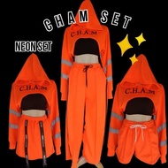 Coverstreet Neon Set Concert Outfit Shirt Reflective Orange cham