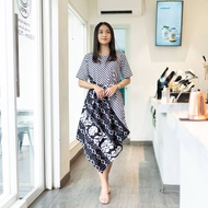 Dress model terbaru 2022 kekinian | dress batik murah | dress batik kondangan | baju dres batik | dr