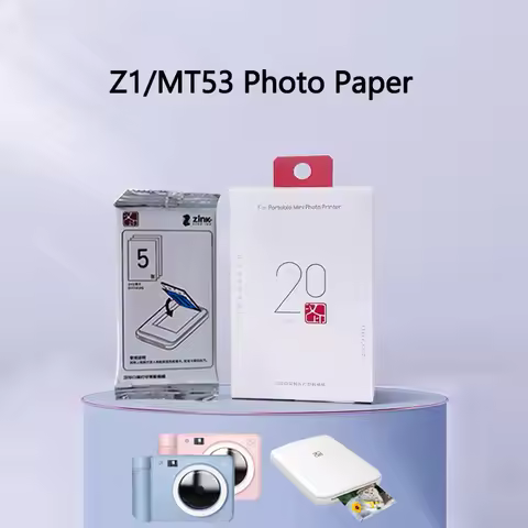 HPRT MT53 or HPRT Z1 Specific Photo Paper 2x3 Inch Sticky-Backed Original Photo Paper for M53/Z1 Pri