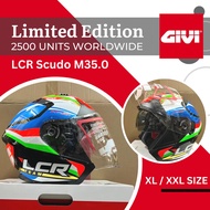 GIVI LCR Limited Edition M35.0 Scudo Double Visor Open Face Helmet Motor Helmets Topi Keledar Edisi 