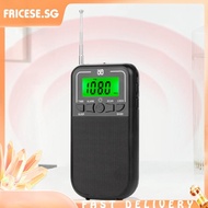 [fricese.sg] Personal Stereo Radio Digital Display AM FM Radio Headphone Jack Flashlight