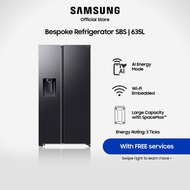 [Climate Voucher Eligible] [Pre-Order] Samsung  RS70F65K3FSS SBS -AI Energy Mode Bespoke Refrigerato