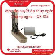 Máy đo huyết áp thủy ngân CK-105 đạt tiêu chuẩn ISO:9001 ISO:13485 CE:0434 đảm bảo chất lương là sản