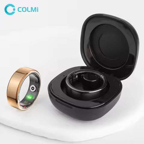 2024 COLMI R02 Smart Ring with Charging Case for Men Women, Battery Life, 39 Days, Health Monitor, 5