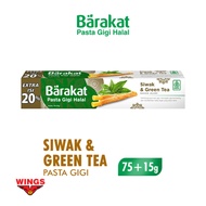 Barakat Siwak & Greentea Toothpaste Tube 75+15gr | Siwak Toothpaste