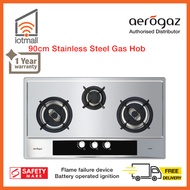 [Local Seller] Aerogaz AZ-933SF 90cm Stainless Steel Gas Hob