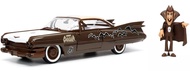 Jada 1959 Cadillac Coupe DeVille Brown and White with Graphics and Count Chocula Diecast Figurine Ho