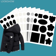LOOKSHOW Down Jacket Fabric Stickers Instant Self-Adhesive Fabric Repair Patch No Ironing Waterproof