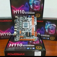 POWERMAX H110 INTEL DDR4 LGA 1151 Motherboard Support Nvme