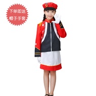 Elementary School Students Drum Team Clothing Honor Guard Dress Drum Clothes Kindergarten Flag Raise