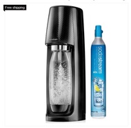 Authentic SodaStream Spirit, Elite Spirit Black Edition Soda Stream, complete set carbonating bottle