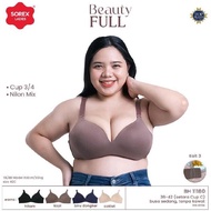 MD2 ~ J357 Sorex Thin Foam Bra Without Wire, Sorex Bra Wanita Cup C Size 36-42 Three Hooks