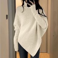 MERAH Elizabethgrosir1 Batwing Knit Top Wholesale 108 Asymmetrical Knit Sweater Triangle Bottom 1970