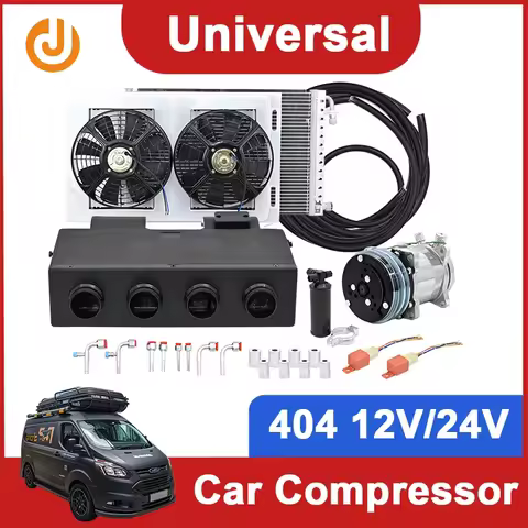 404 4Hole Universal Auto AC Evaporator Assembly Unit Air Conditioner & Heater 24V 12V for Classic Ca
