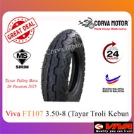 Corva Motor Tayar Viva Tube-Type Tyre Ft107 3.50-8 350-8