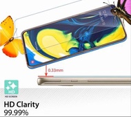 Samsung Galaxy A80 透明鋼化防爆玻璃 保護貼 9H Hardness HD Clear Tempered Glass Screen Protector (包除塵淸㓗套裝）(Clear