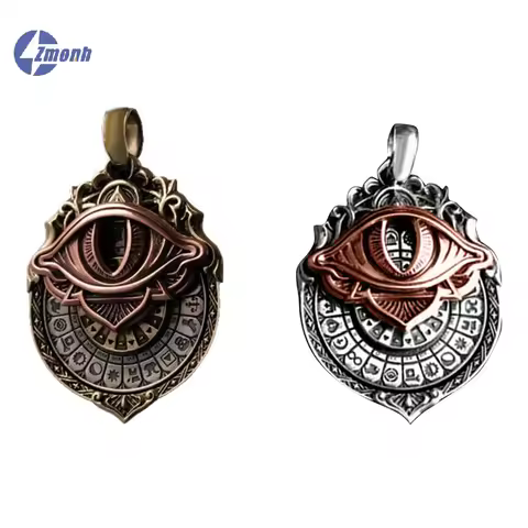 New！Tarot Vision Pendant All-Seeing Eye Necklace Tarot Card Symbol Pendants Mystic Divination Jewelr