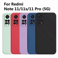 [Week Deal] Liquid Silicon Case For Xiaomi Redmi Note 11 Pro 5G 11s Global Phone Cover for Xiaomi Re