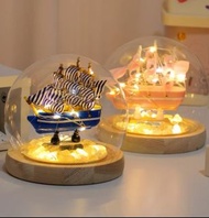 創意 小夜燈 帆船 手工diy材料包 生日禮物 桌面 擺件 閨蜜