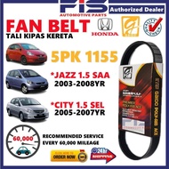 FIS Fan Belt Honda City 1.5 SEL IDSi Jazz Saa Air Cond Alternator Power Steering Tension Belt 5PK115