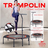 SPEEDS Trampoline Fitness Trampolin Gym Alat Olahraga Lompat Trampolin Jump Fitness 067-14