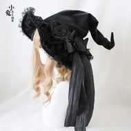 Flower Witch Hat Bow Velvet Lace Halloween Witch Hat Witch Hat/gfhf