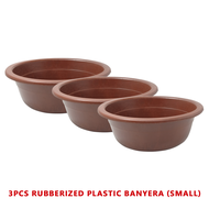 3pcs Industrial Grade Rubberized Plastic Basin Batya Round BATYA SMALL