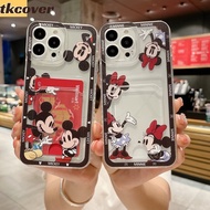 Phone Case For Huawei P30 P40 Lite Y6P Y9S Y8S Y6S Y7A Y9A Y6 Y7 Prime Y9 2018 Y6 Y7 Pro Y6 Y7 Y9 Prime Case Cover Soft Silicone Mickey Mouse Clear Anime Wallet Card Holder