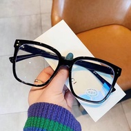 Big Square Frame Eyeglasses for Men Women Trendy Clear Lens Glasses Outdoor Fashion Eyewear Spectacl