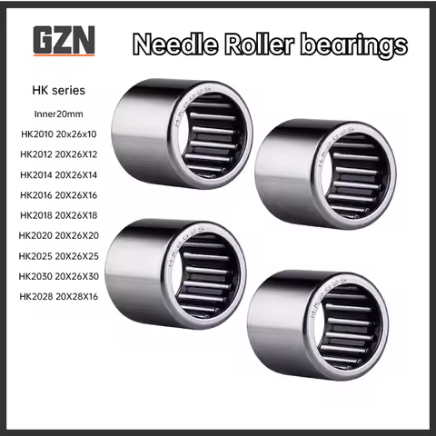 1PCS HK Series Inner Diameter 20mm Needle Roller Bearing HK2010 2012 2014 2016 2018 2020 2025 2030 2