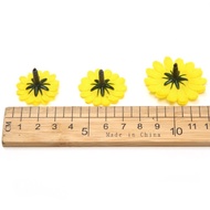 10PCS Mini Sunflower Daisies Exquisite Artificial Flower Silk Fake Flower Head Home Office Decoratio