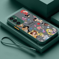 Samsung A56 5G เคส A16 A26 A36 A06 5G เคสชื่อกำหนดเองเจ้าหญิงดิสนีย์เคลือบด้านโปร่งแสงกันกระแทกเคสแข