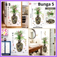 LUCKY CAT WALLSTICKER FLOWER STICKER FLOWER WALL STICKER FLOWER STICKER LOTUS STICKER FLOWER MOTIF W
