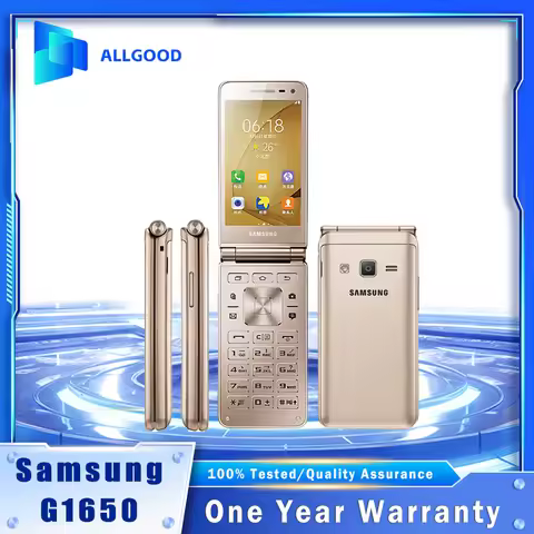 Samsung Galaxy Folder 2 G1650 3.8 Inch 2GB 16GB 8MP Rear Camera Dual SIM 4G LTE Keypad Android Smart