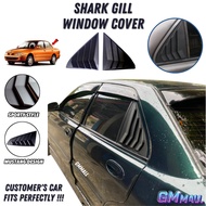 PROTON WIRA TRIANGLE WINDOW COVER Mustang Shark Gill Cermin Tingkap Belakang Kereta Celah Insang Jerung wira aeroback