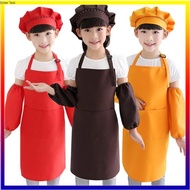3-Piece Set Apron Suitable For Cooking Chefs Kindergarten Children Aged 3-13 Years