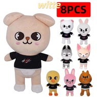 WITTE Stray Kids Anime Cute Adults Chan Bbokari Cartoon Animal Wolf Leebit Skzoo Plush Toys