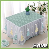 ALLGOODS Microwave Dust Cover, Yarn Edge Rectangle Oven Cover, Room Decoration Insulated Breathable Dust Proof Tablecloth Kitchen Appliances