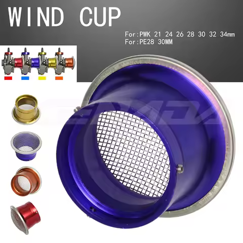 CNC Motorcycle Carburetor Air Filter Cup 50/55mm For PWK 21-34mm PE 28 30 Modified Velocity Stacks A