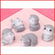 SQ5 4pcs 5pcs Pandas and kittens Cake decoration dress-up Action Figure Model Dolls Toys Ornament gi