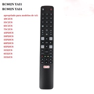 TCL Smart TV Remote Control RC802N YAI1 / RC802N YAI4 49C2US 65C2US 75C2US 43P20US 50P20US 55P20US 60P20US 65P20US