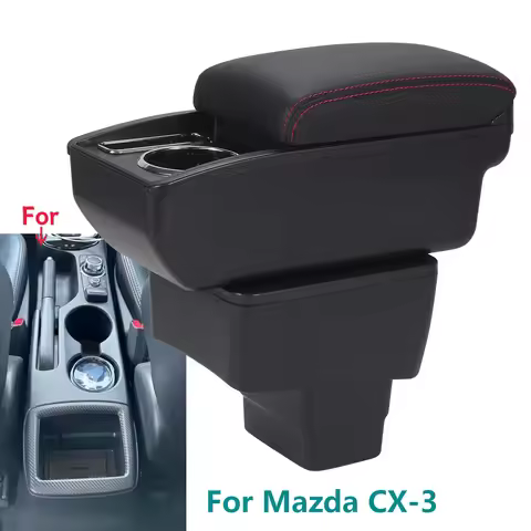 For MAZDA CX-3 Armrest Box Retrofit For Mazda 2 Skyactiv Version cx3 Car Armrest Storage Box Dedicat