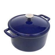 HY&amp; 21/23/26cm Cast Iron Dutch Oven Pot Blue Non-Stick Cookware Enamel Cast Iron Casserole/Stewpot ONCU