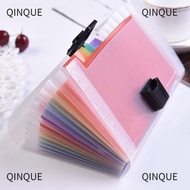 QINJUE A6 File Folder File  School Plastic 13 Pockets