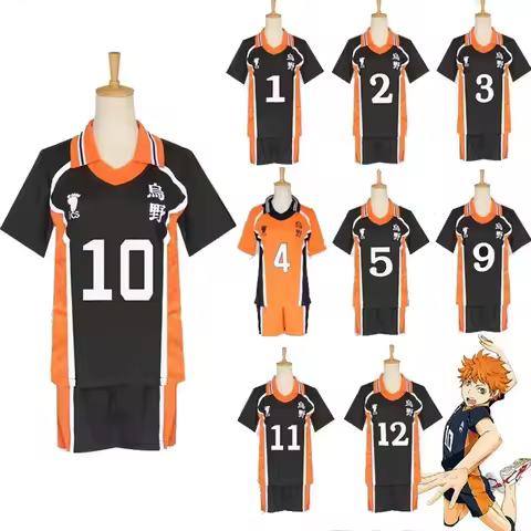 9 Styles Haikyuu Cosplay Costume Karasuno High School Volleyball Club Hinata Shyouyou Sportswear Jer