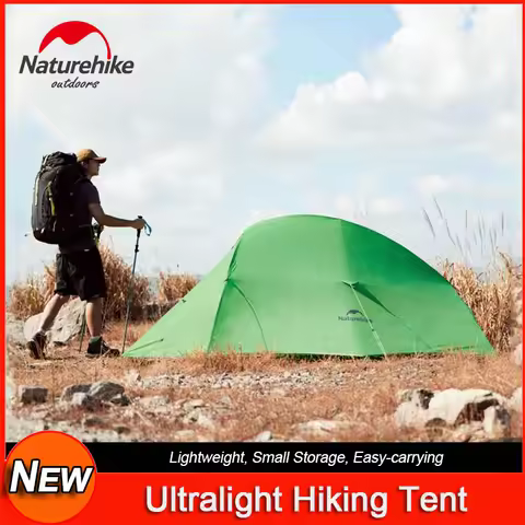 Naturehike 1-2 Persons Tent Waterproof Outdoor Backpacking Camping Tent Nature Hike Cloud Up Base Te